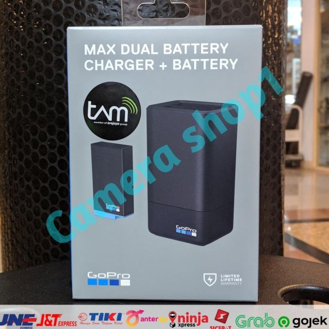 GOPRO MAX DUAL BATTERY CHARGER + BATTERY FOR MAX BATRAI GOPRO MAX ORI