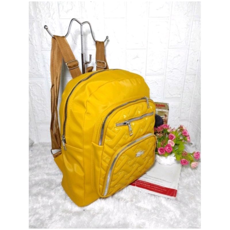 Ransel Wanita Korean Kantong Tumpuk Resleting Ats