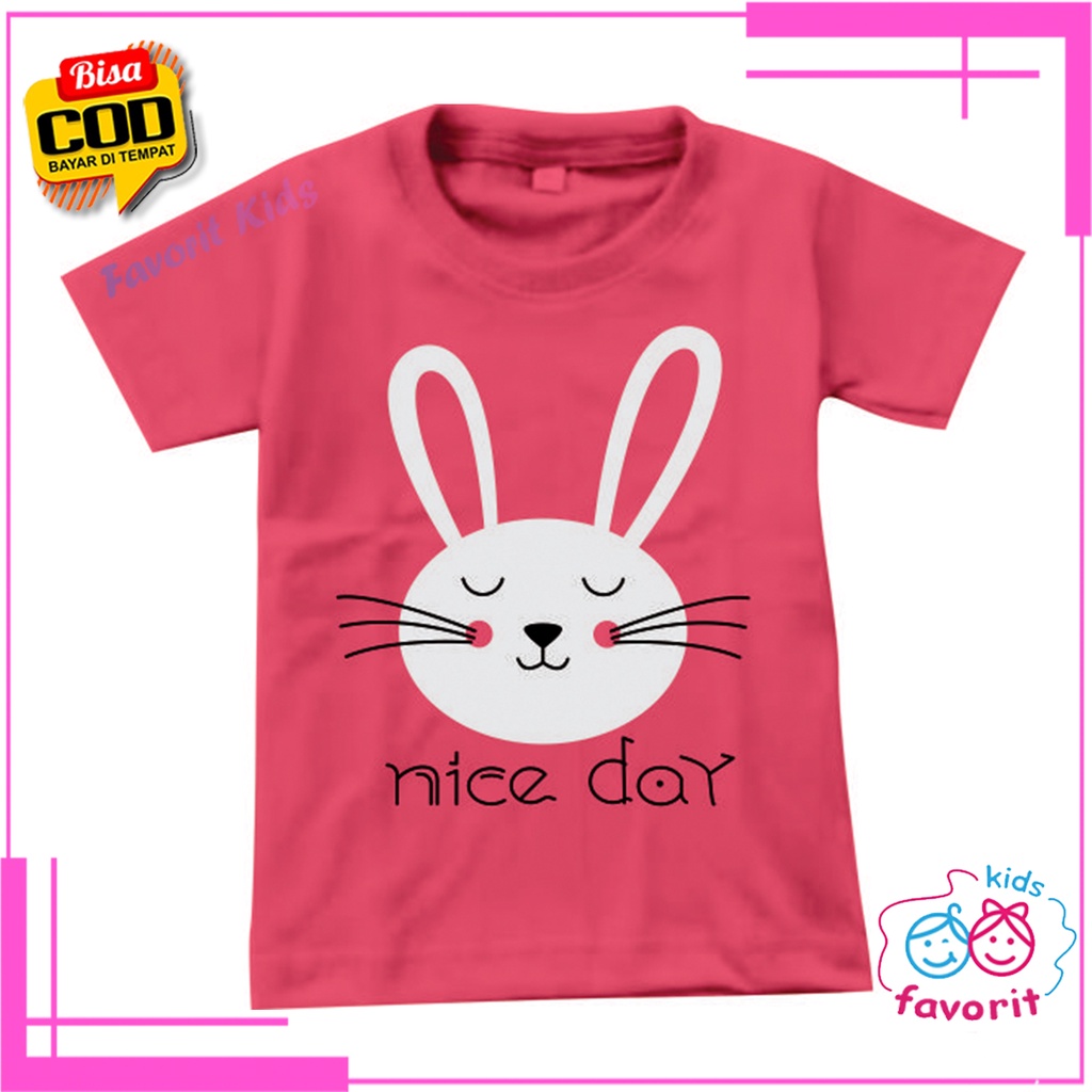 Baju kaos atasan anak perempuan lengan pendek || Baju anak perempuan motif kartun