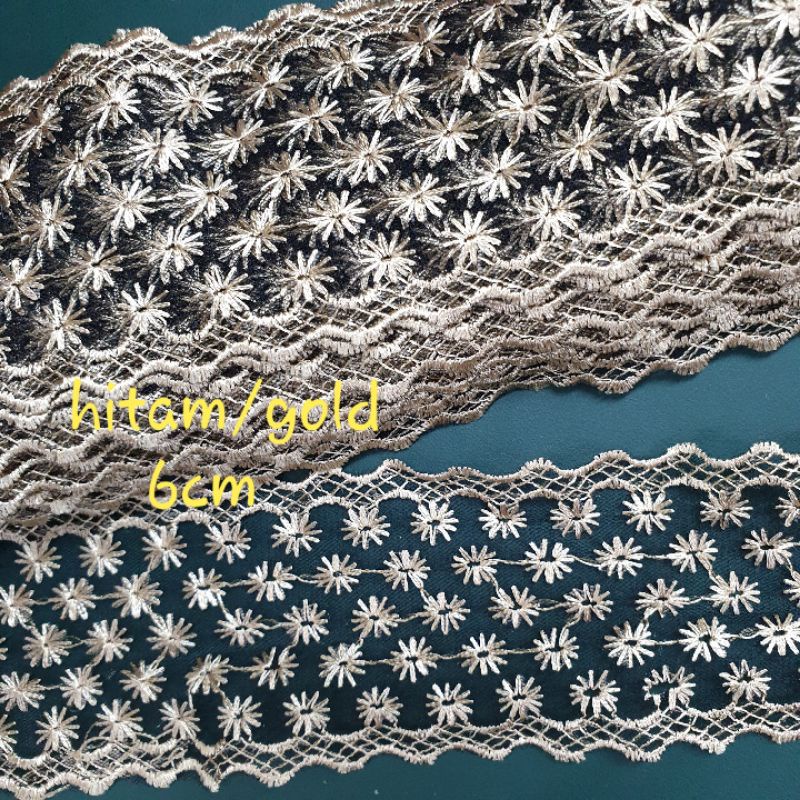 Renda Tile Tengahan Motif Bintang Per 1 Gulung