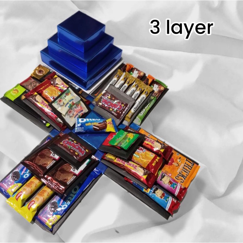 Explosion box snack 3 layer