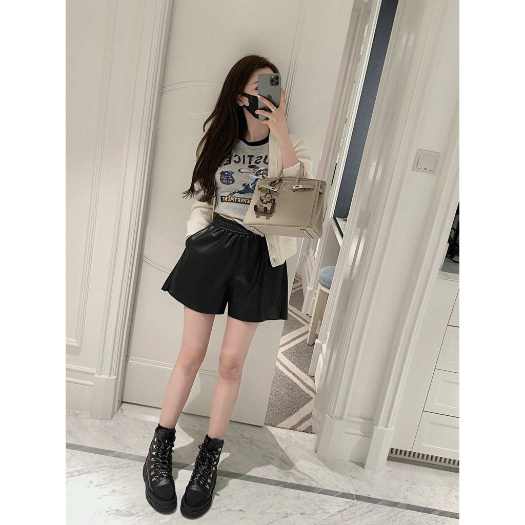 Red Niche Hit Warna Raglan Lengan Dicetak Lengan Panjang T-shirt Wanita Awal Musim Gugur Baru Melengkung Hem Slim Fit Keinginan Murni top