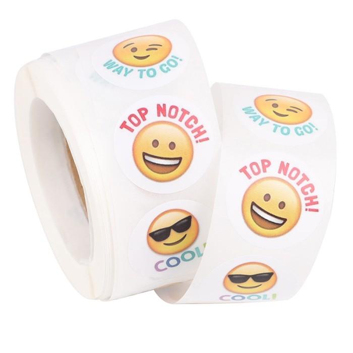 

(Fccd) 500pcs / Set Stiker Roll Motif Kartun Hewan Lucu Untuk Reward