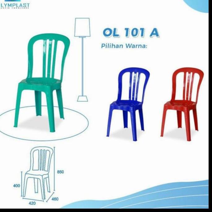 ✓ Kursi plastik 101 Kursi Makan Kursi Teras Kursi 101 Olymplast Kursi Kondangan