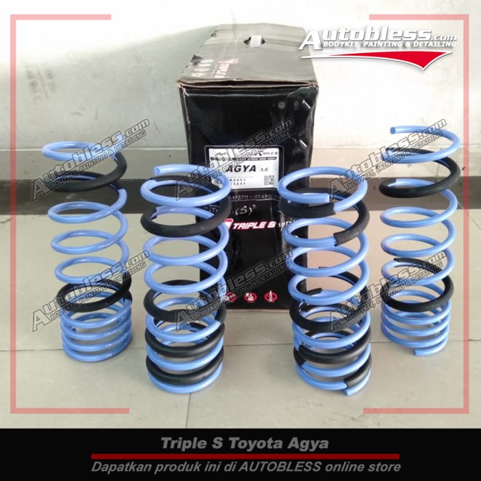 Per Lowering Kit Triple S Toyota Agya not Tein Eibach