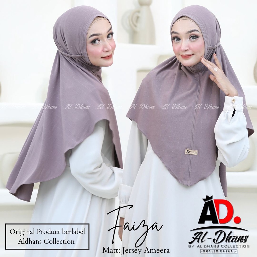 Jilbab Instan Mini Pad Faiza Bahan Jersey Ameera By Al-Dhans