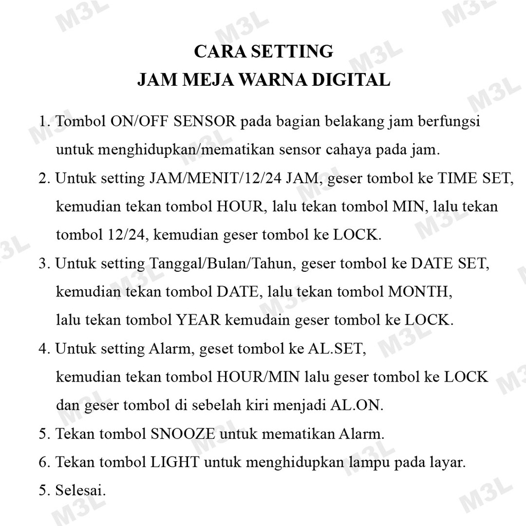 Jam Meja Digital / Jam Weker Pintar / Digital Smart Alarm Clock