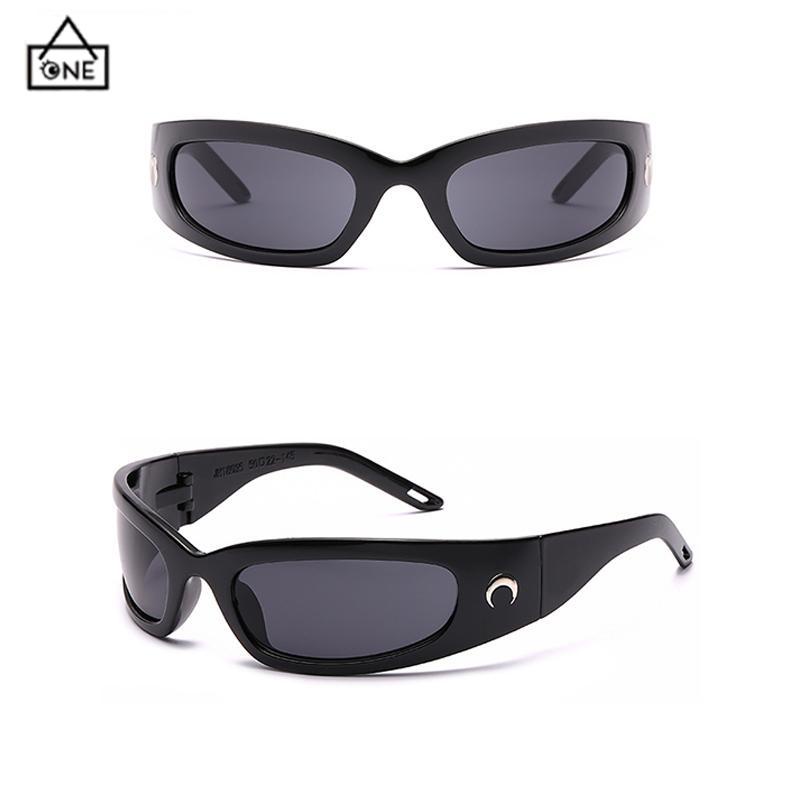 COD❤️Kacamata Sepeda Kacamata Pria Hitam Uv400 Kacamata Motor Kacamata Sport Ourdoor Fashion Sunglasses-A.one