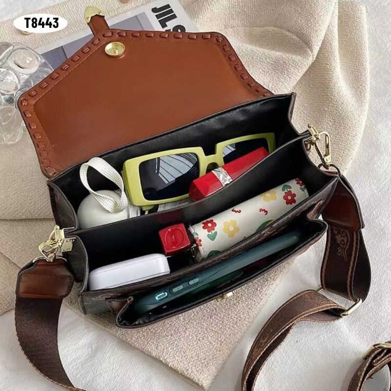 [IMPORT] T8443 - TAS FOXJAZZ SELEMPANG WANITA IMPORT - DAPAT SERTI &amp; PAPER BAG - 76BAGSTORE