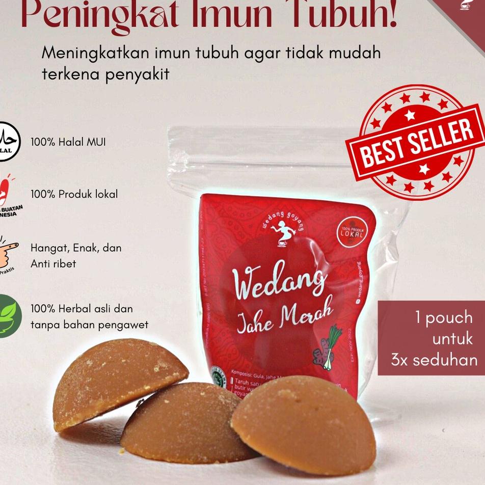 

☇ Wedang Goyang Jahe Merah Instan isi 5 pack / 15 seduhan ➭