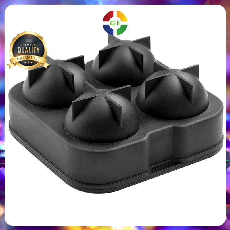 Cetakan Es Batu Ice Ball Maker Silicone Black