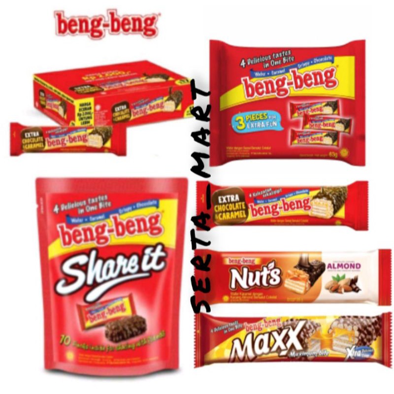 

Beng Beng Wafer Rice Crispy Chocolate - Beng-Beng Share It / Maxx / Beng Nuts Almond Nut