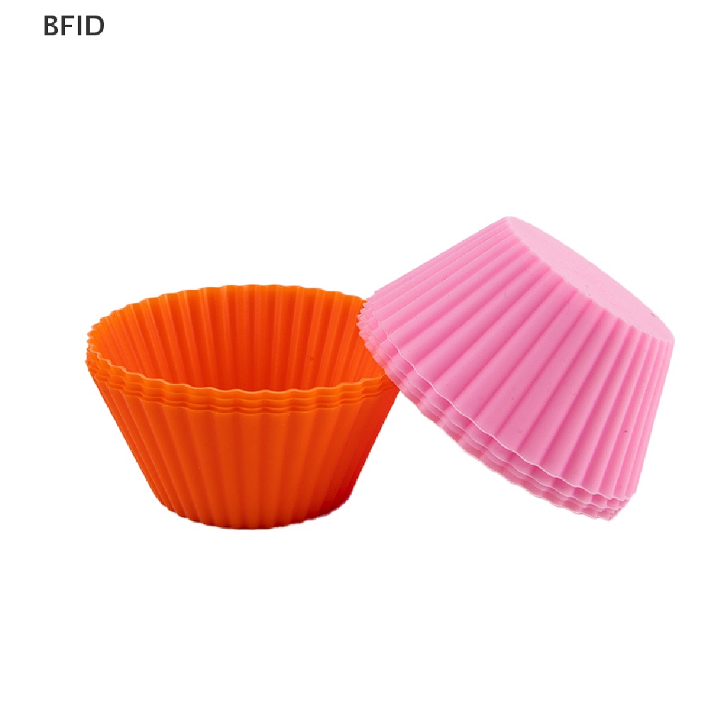 [BFID] 4pcs Silicone Cake Cup Liner Cetakan Kue Cup Muffin Bulat Cakecup Alat Kue [ID]