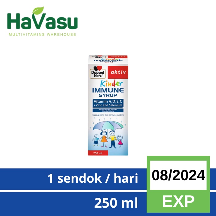 Doppelherz Kinder Kids Immune Syrup Vitamin Anak A D E C Zinc Selenium