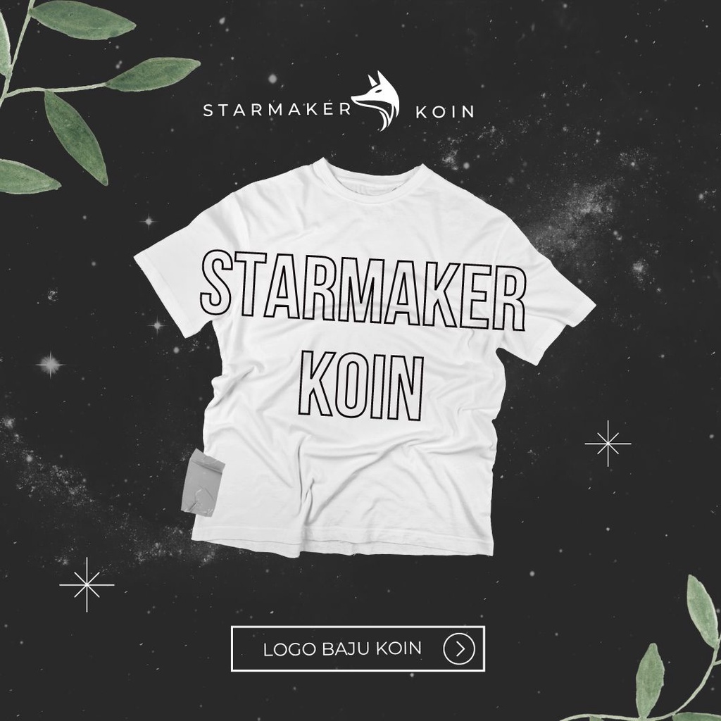 Sablon logo baju STARMAKER KOIN topup #1
