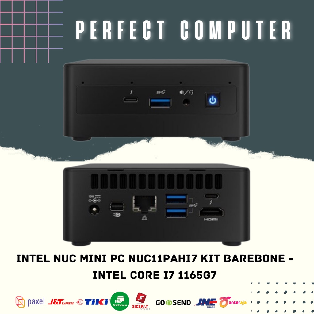 Intel Nuc Mini Pc NUC11PAHI7 Kit Barebone - Intel Core i7 1165G7