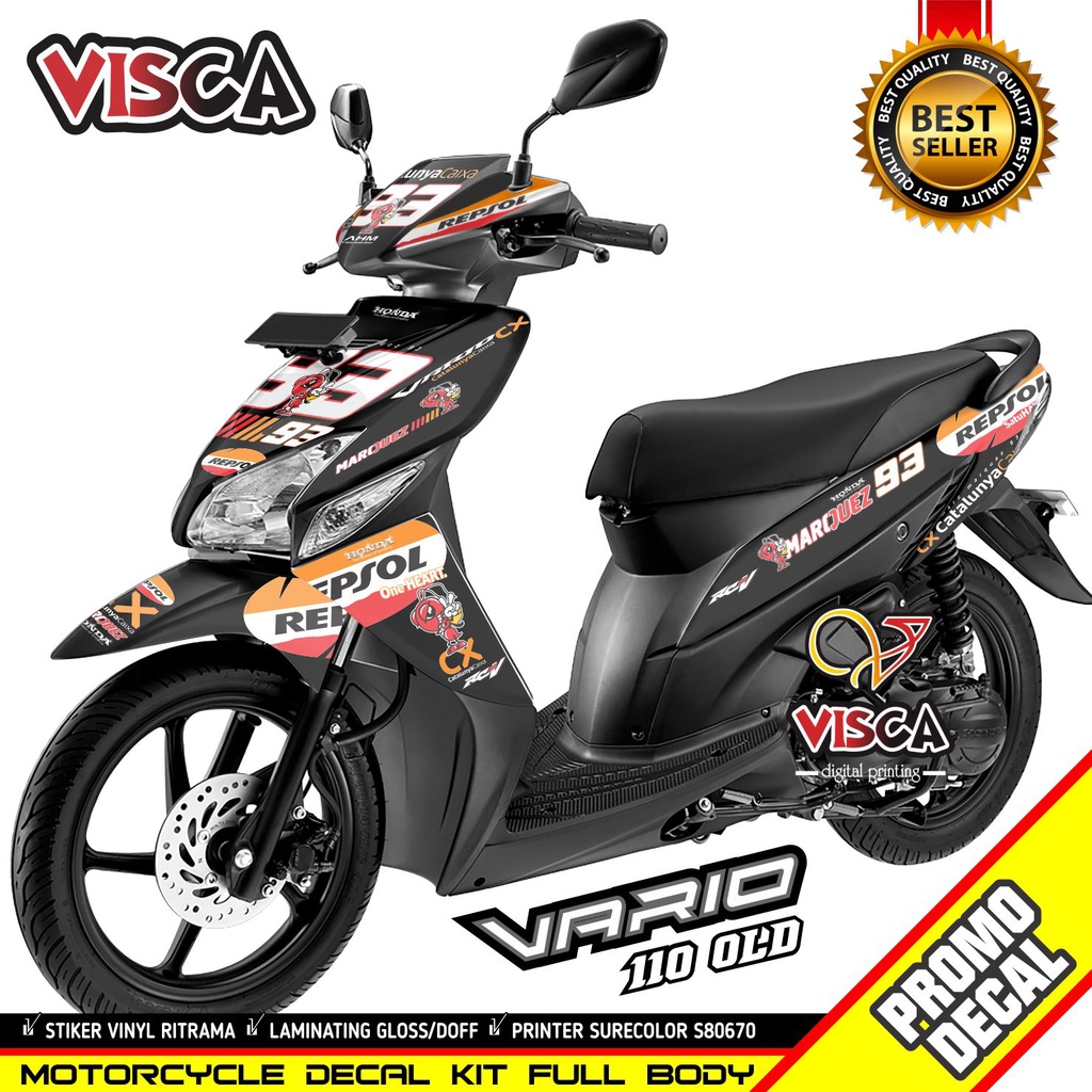 Decal Vario 110 Karbu Decal Vario Karbu Decal Vario 110 Karbu Repsol