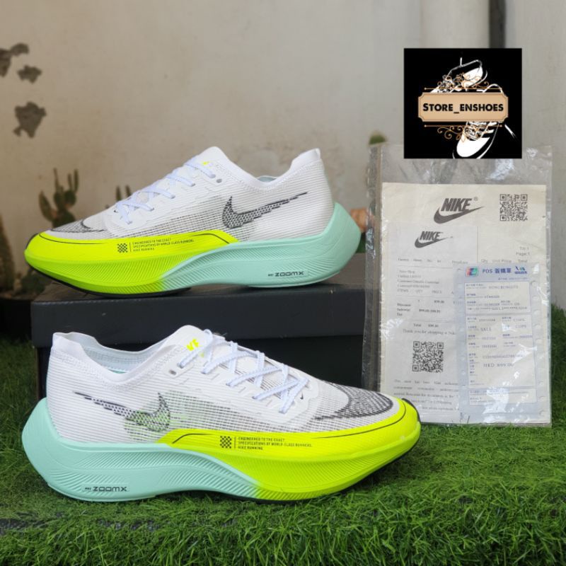 Sepatu Nike Zoom VAPORFLY NEXT 2 White Volt Tosca Premium Original Quality.