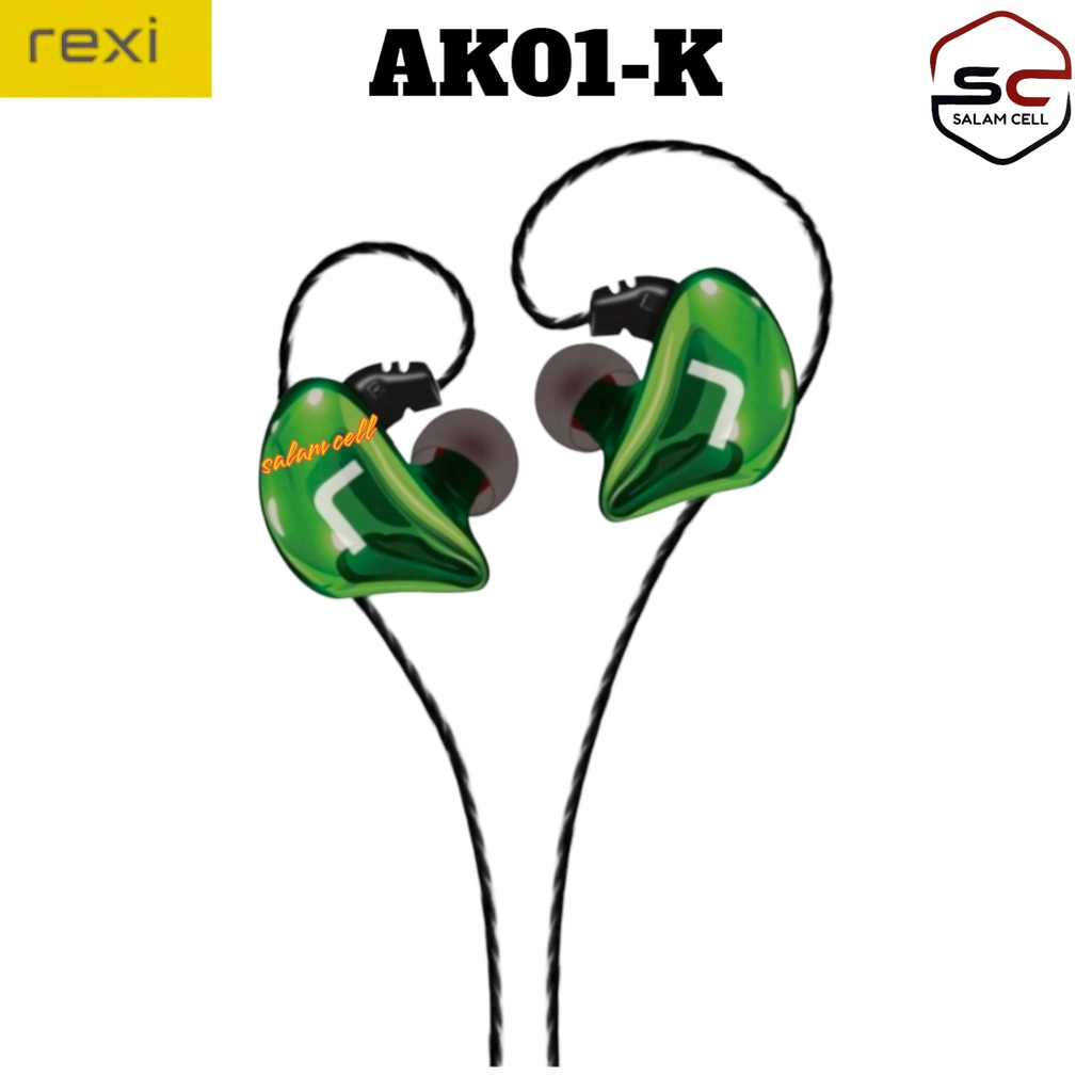 Headset Rexi AK01-K Noise Cancellation, Clear Voice Call, Comfortable to Wear Garansi Resmi