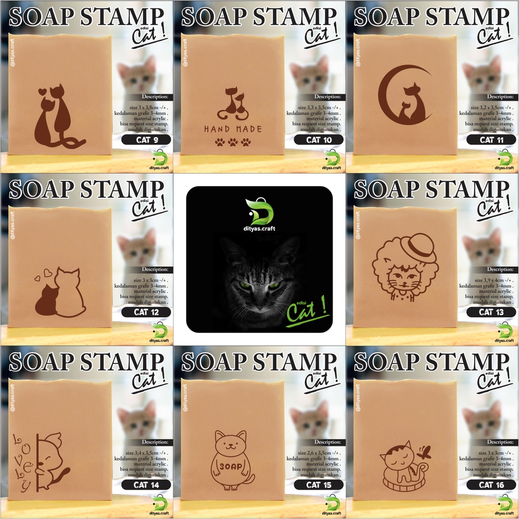 

soap stamp / stempel sabun / code CAT 9-16