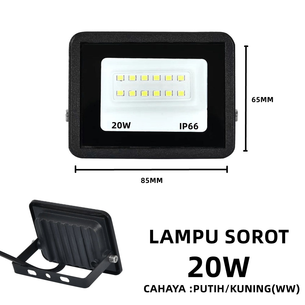 Lampu Sorot LED Murni 10W 20W 30w 50w 100w 150w 200w 300w 400w  Outdoor Tembak 10watt 20watt 30watt 50watt 100watt 150watt 200watt ip66 FLOODLIGHT Flood Light