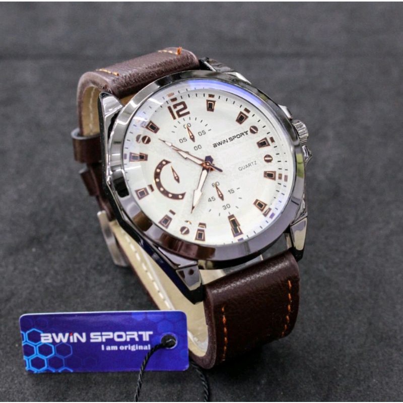 JAM TANGAN PRIA & WANITA BWIN SPORT BONUS BATERAI CADANGAN