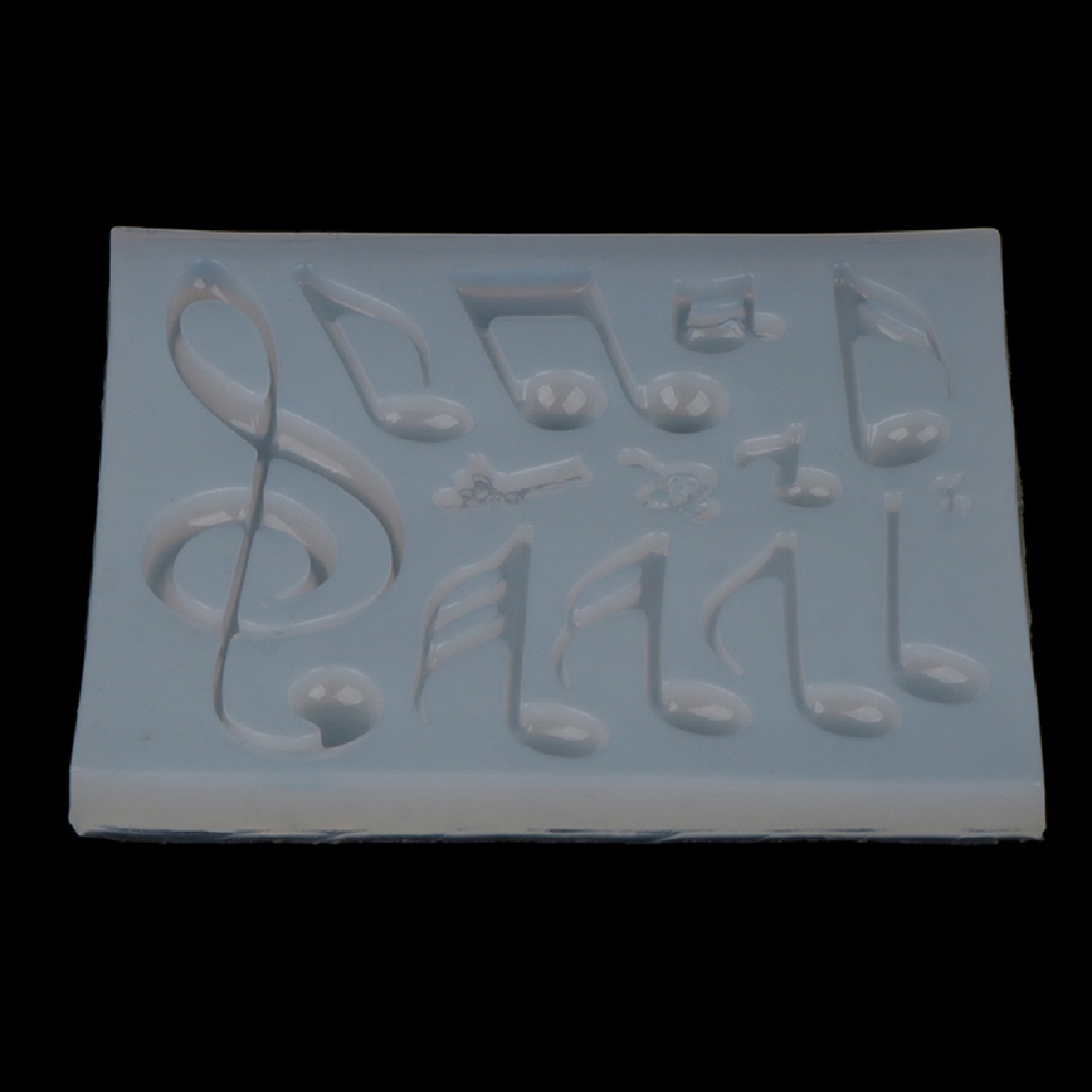 Sunshine Cetakan Silikon Bentuk Not Musik Fondant Kue Decorag Kitchen Baking Tools.