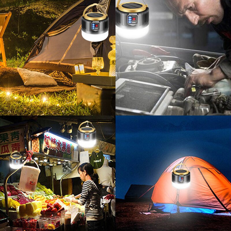 Lampu Lentera Emergency Camping Lampu Emergency Usb Lentera Lantern Solar Panel 280 W