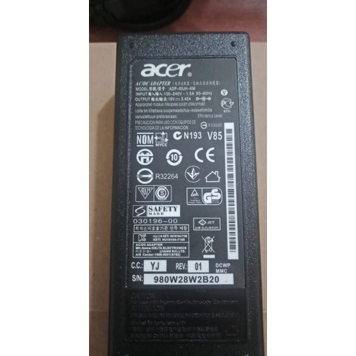 Trend-Adaptor Charger NoteBook Acer Original 19v-3.42A