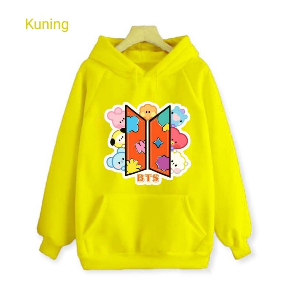 Hzl_outfit Sweater Hoodie Anak Anak BT Staecy Umur (4-15Tahun)