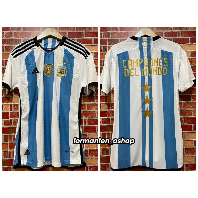 Jersey Argentina Home Bintang 3 Player Issue