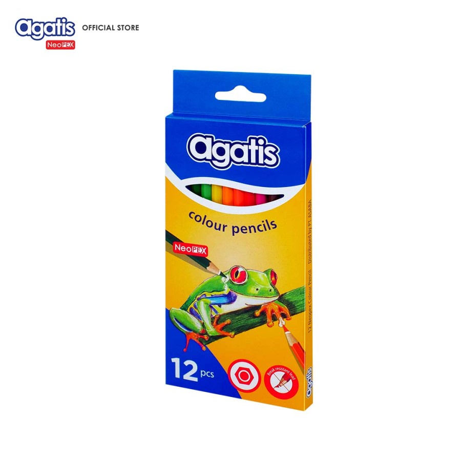 

Asaba Stationery - Pensil Warna Agatis Neopex Eco Hexagonal - 12 Warna
