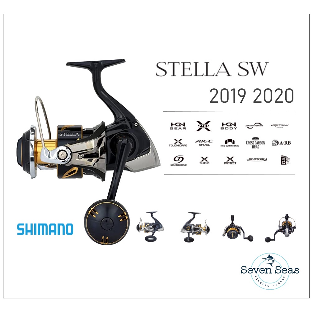 Shimano Stella SW 2019 2020 SW4000 SW 5000 SW6000 SW8000 SW10000 SW14000 SW18000 SW2000 Reel Pancing