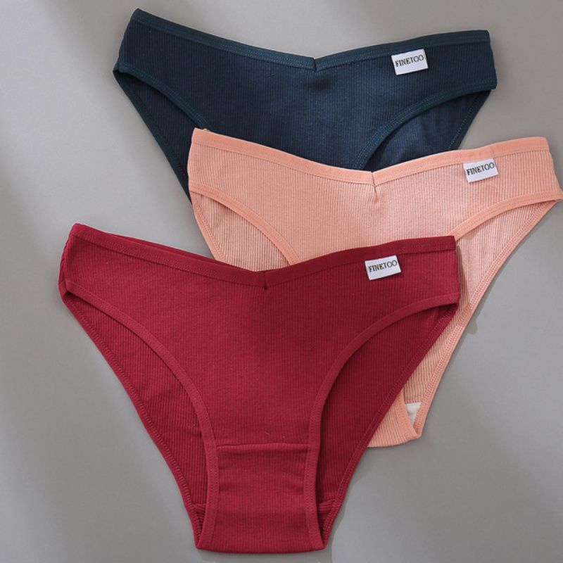 FINETOO FT50 Sexy Celana Dalam Wanita Sport Brief Women Cotton Panty Soft