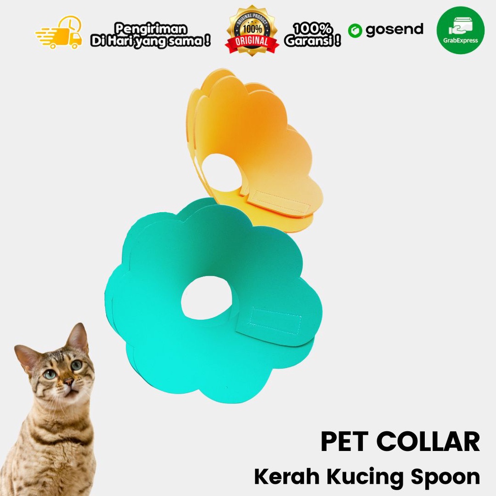 KERAH UNTUK KUCING DAN ANJING PET COLLAR BAHAN SPOON