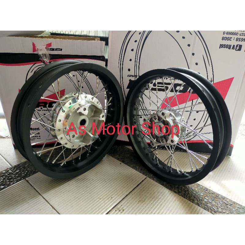 VELG SET ROSSI UKURAN BISA PILIH 185 215 250 RING 14 TROMOL SET PCX 160