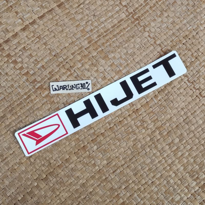 Sticker logo Daihatsu Hijet 1000 repro dari sempel ori