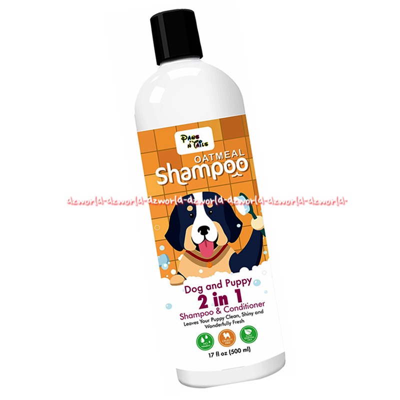 Paws n Tails 500ml Lavender Coconut Tea Trea Oatmeal Shampoo Conditioner Dog Puppy Hewan Anjing Paw and Tail