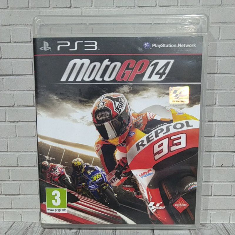 BD CD KASET ORIGINAL PS3 MOTOGP 14 USA Bahasa Inggris Box original Tanpa manual book
