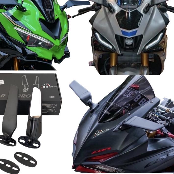 Depan Spion Winglet Cbr150 cbr250 Ninja250 Gsx150 R15 Xmax Nmax Bahan Full Cnc Merek Cr7
