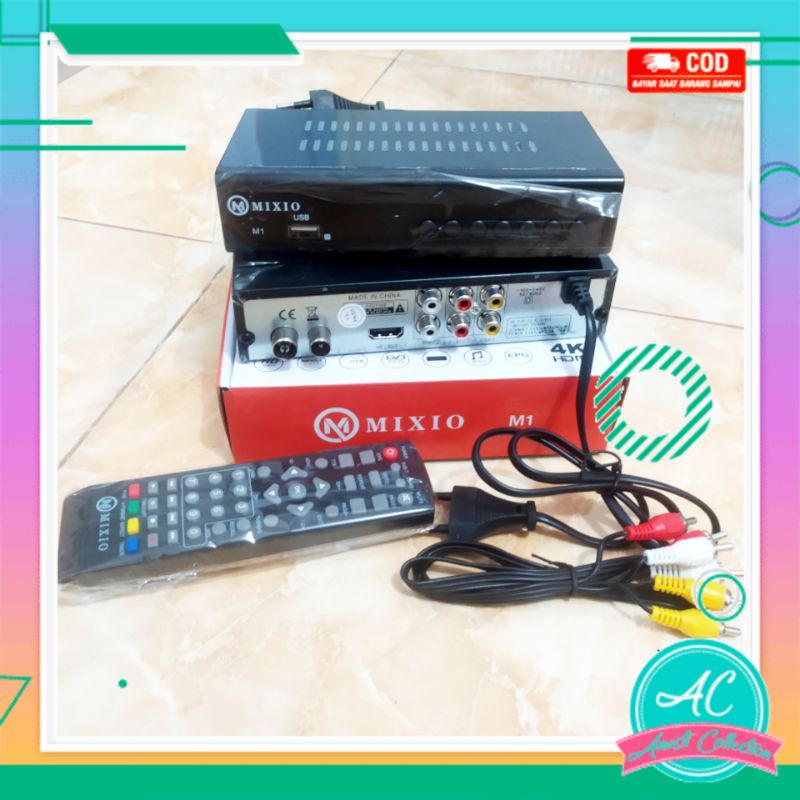 Premium besar body besi Set top box STB receiver TV digital DVB T2 support tv tabung dan lcd kualitas premium