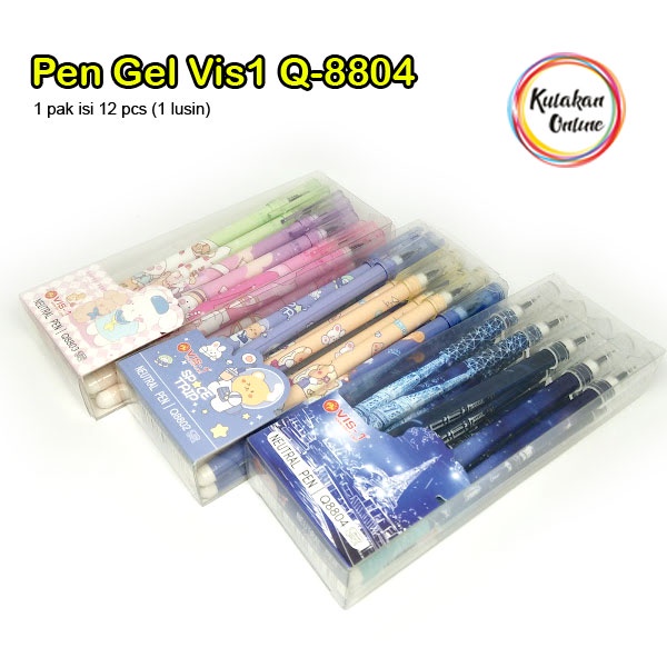 

Pulpen Gel VIS -1 Warna Hitam (1 PAK ISI 12 PCS)