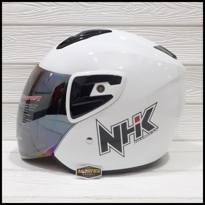 Helm Nhk Half Face Nhk R7 Nhk R 7 Solid White Nhk R6 Polos