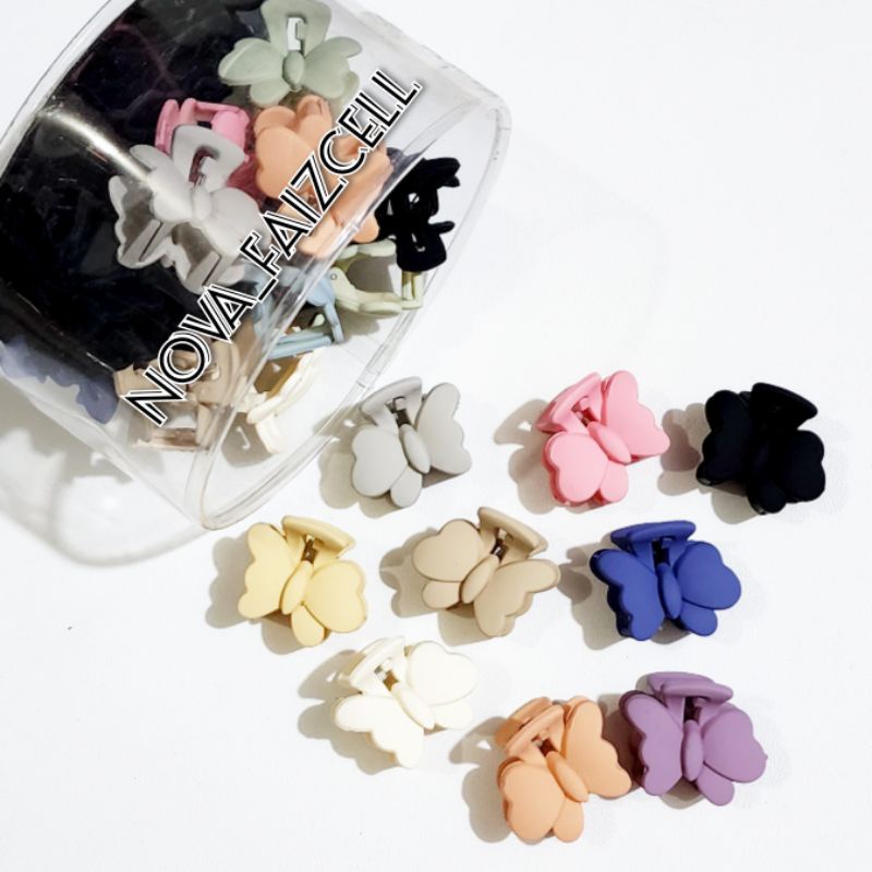 Jepit Rambut Kupu Kecil 3cm Doff Premium