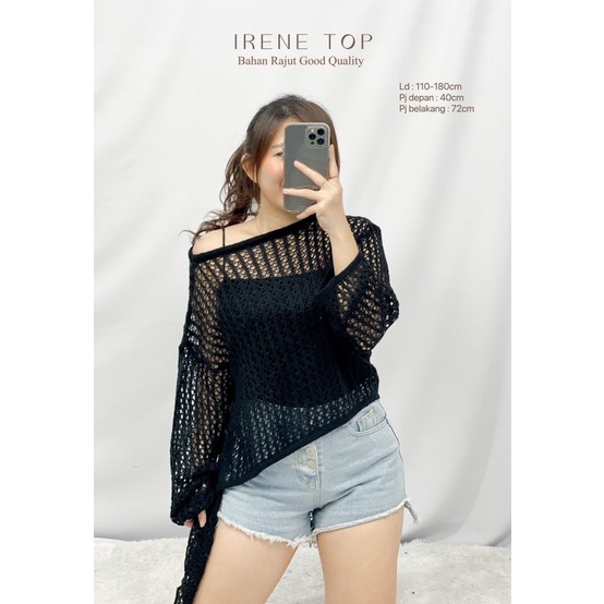 MDLV ~ Irene Top Rajut Knit Outer ( No iner ) Good Quality