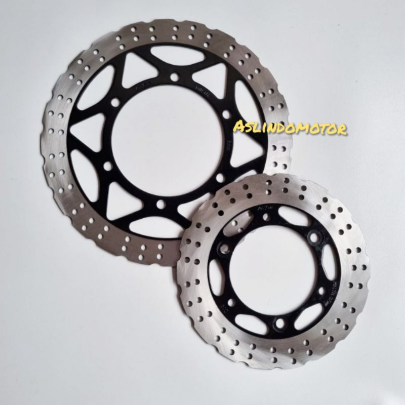 Piringan Cakram Piring Cakram Depan Belakang Ninja 250 Carbu (PAKET)