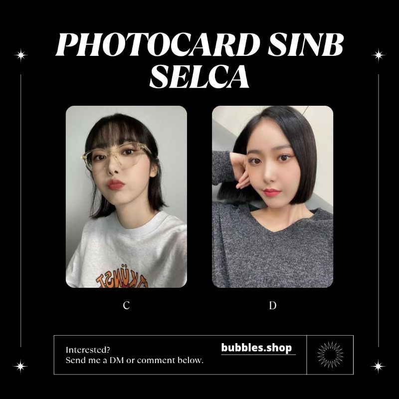 PHOTOCARD UNOFFICIAL SINB G-FRIEND SELCA