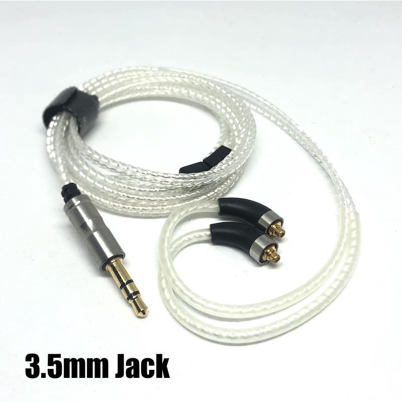 Teflon Silver Plated MMCX Cable Replacement HiFi Audio Solution