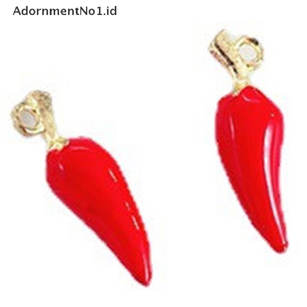 [AdornmentNo1] Alloy Enamel Tetes Minyak Paprika Liontin Emas Temukan Aksesoris Kalung DIY [ID]