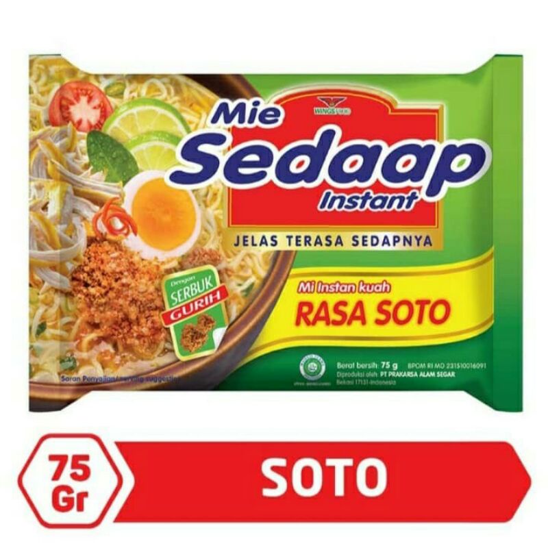 

Sedaap Mie Instant Soto 75g